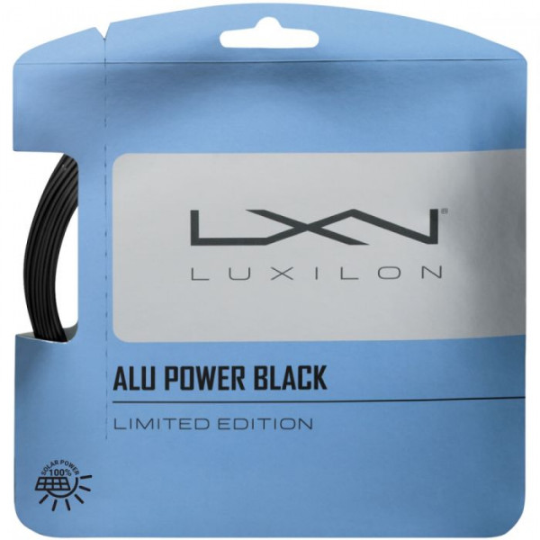 Tennis String Luxilon Big Banger Alu Power Black 125 (12,2 m) - black