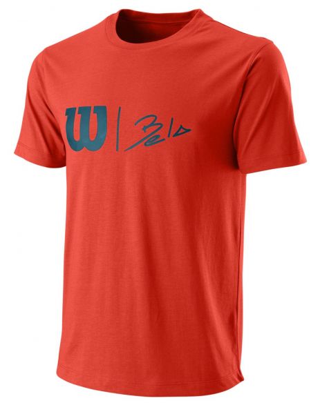 T-shirt pour hommes Wilson Bela Hype Tech Tee M - fiesta