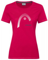 Marškinėliai moterims Head Club Lara T-Shirt - magenta