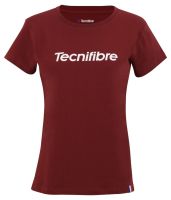 T-shirt pour femmes Tecnifibre Club Cotton Tee - Rouge