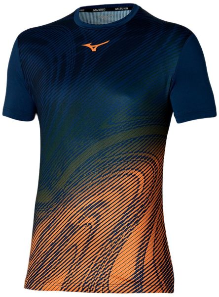 Herren Tennis-T-Shirt Mizuno Charge Shadow T-Shirt - pageant blue