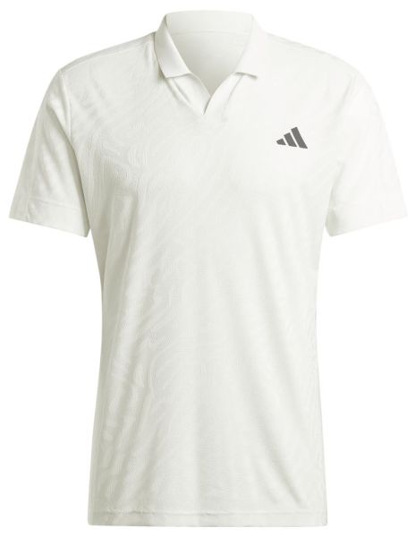 Men's Polo T-shirt Adidas Tennis Airchill Pro Freelift Polo - off white/crystal jade