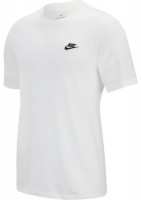 Pánske tričko Nike NSW Club Tee M - white/black