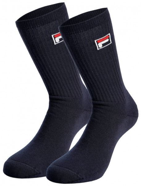 Teniso kojinės Fila Long Frottee Socks 2P - navy