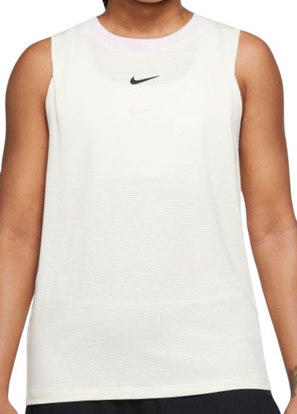 Dámský tenisový top Nike Court Dri-Fit Advantage Tank W - coconut milk/regal pink/black