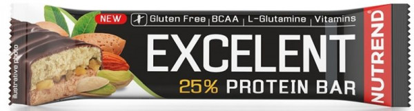 Barrita energética Nutrend EXCELENT PROTEIN BAR - almond-pistachio with pistachio with real milk chocolate