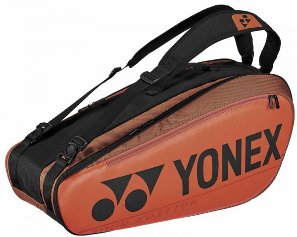  Yonex Pro Racquet Bag 6 Pack - copper orange