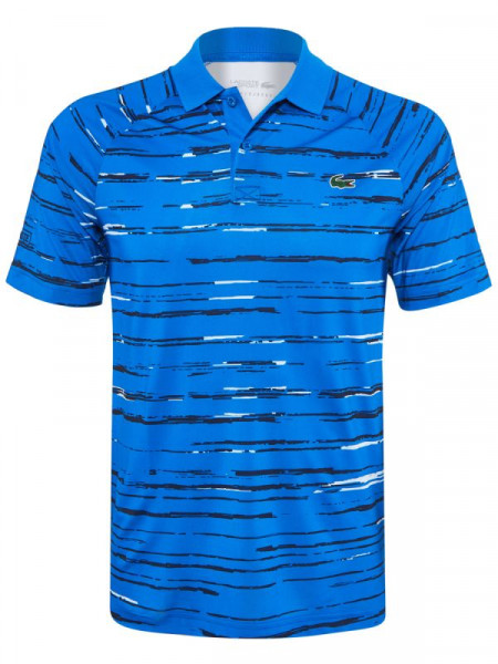  Lacoste Men's SPORT Novak Djokovic Striped Jersey Polo - blue/navy blue/white