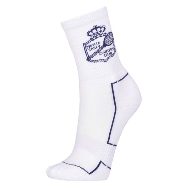 Calcetines de tenis  Monte-Carlo Country Club Long Classic Socks - white