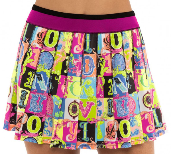  Lucky in Love Rockin Rococo Long Lucky Lane Pleated Skirt Women - multicolor
