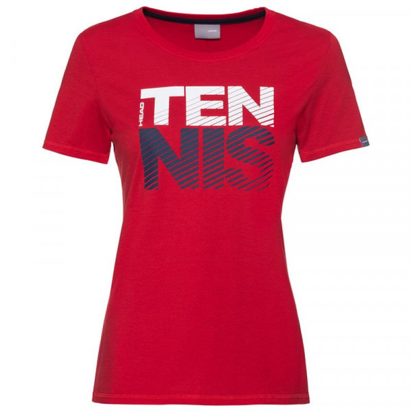 Tenisa T-krekls sievietēm Head Club Lisa T-Shirt W - red