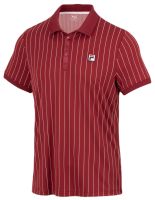 Polo da tennis da uomo Fila Stripes Björn - Rosso