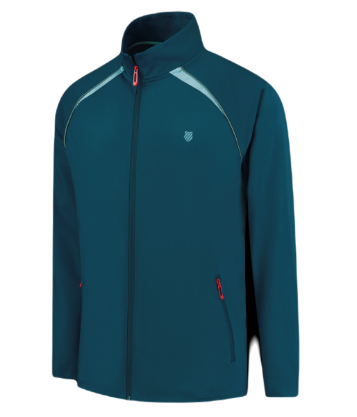 Herren Tennissweatshirt K-Swiss Tac Hypercourt Tracksuit Jacket 5 - blue opal