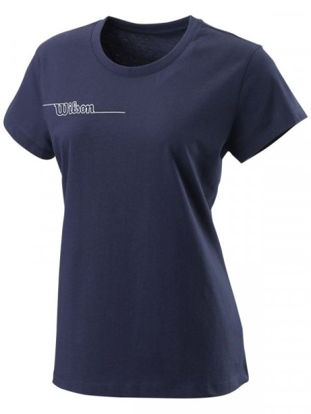 T-shirt pour femmes Wilson Team II Tech Tee W - team navy