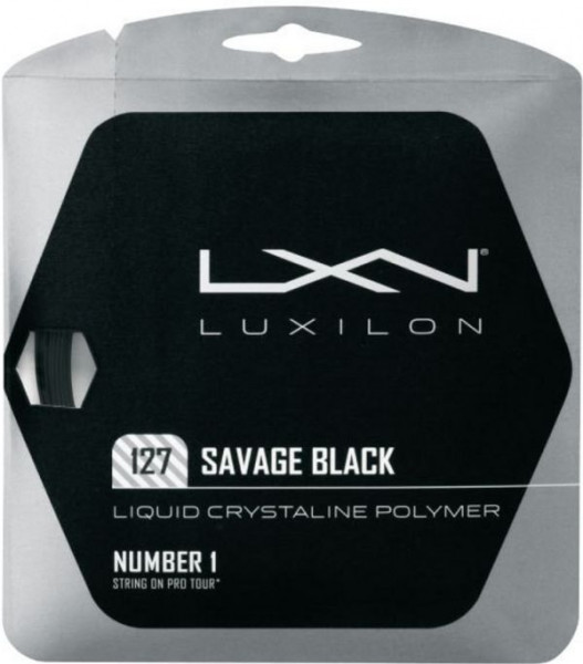 Teniso stygos Luxilon Savage Black 127 (12.2 m)