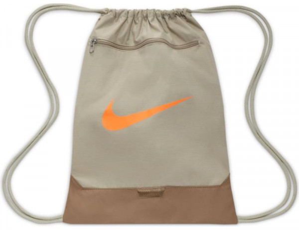Tenisz hátizsák Nike Original Brasilia Gym Sack - stone/sandalwood/total orange