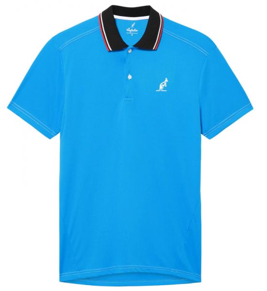 Pánské tenisové polo tričko Australian Ace Polo - blue capri/bianco