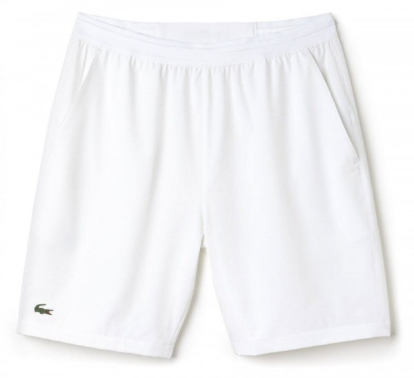  Lacoste Men's Sport Tennis Stretch Shorts - white