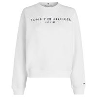 Sweat de tennis pour femmes Tommy Hilfiger Modern Regular Corp Logo C-NK Sweatshirt - Blanc