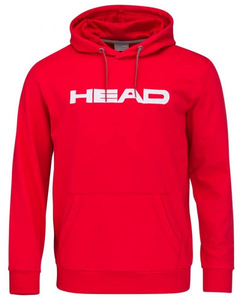 Herren Tennissweatshirt Head Club Byron Hoodie M - red