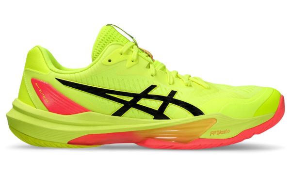 Herrenschuhe für Badminton und Squash Asics Sky Elite FF 3 Paris - safety yellow/black