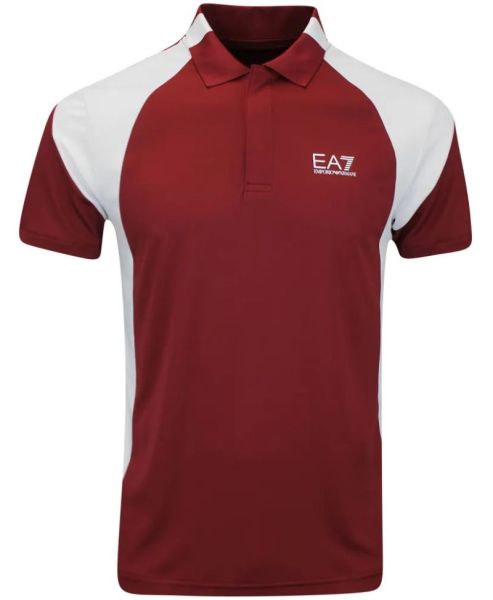 Polo da tennis da uomo EA7 Man Jersey - Rosso