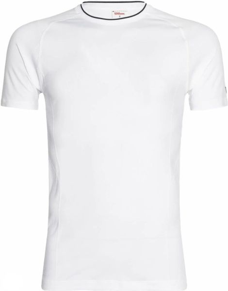 Herren Tennis-T-Shirt Wilson Team Seamless Crew T-Shirt - bright white