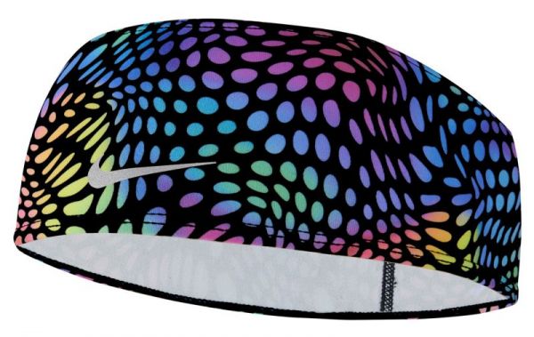 Cinta para el pelo Nike Dri-Fit Swoosh Headband 2.0 - black/dynamic turq/silver