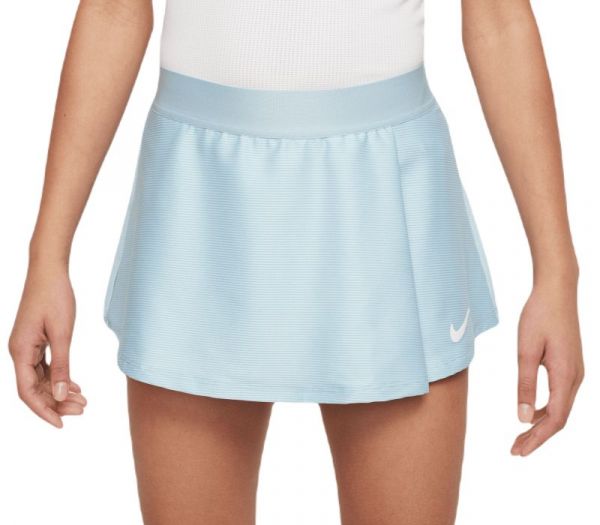 Suknja za djevojke Nike Court Dri-Fit Victory Flouncy Skirt - ocean bliss/white