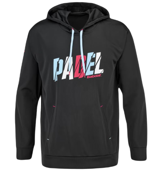 Muška sportski pulover Babolat Padel Hood Sweat Men - black/black