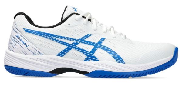 Zapatillas de tenis para hombre Asics Gel-Game 9 - white/tuna blue