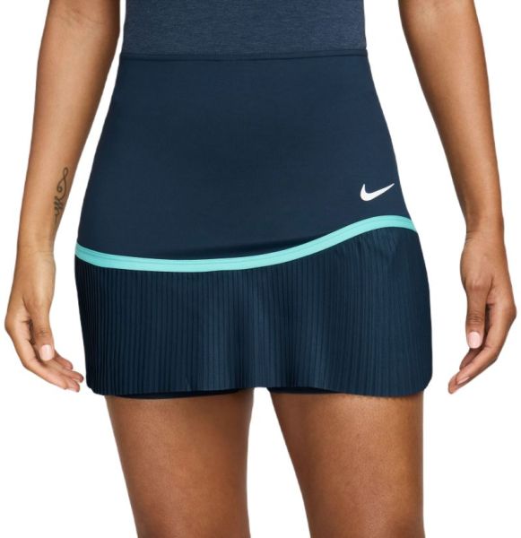 Damen Tennisrock Nike Dri-Fit Advantage Pleated - Blau