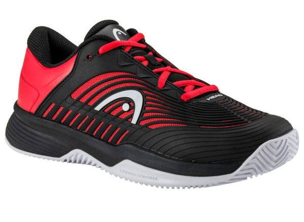 Juniorskie buty tenisowe Head Revolt Pro 4.5 Clay - black/red