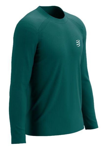 Muška majica Compressport Performance Long Sleeve - Tirkizna