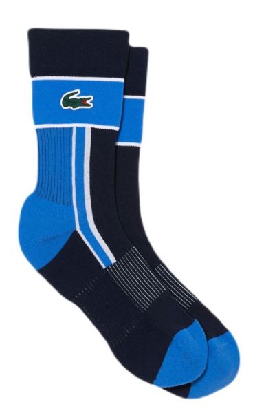 Tenisa zeķes Lacoste SPORT Jersey Socks 1P - blue/white