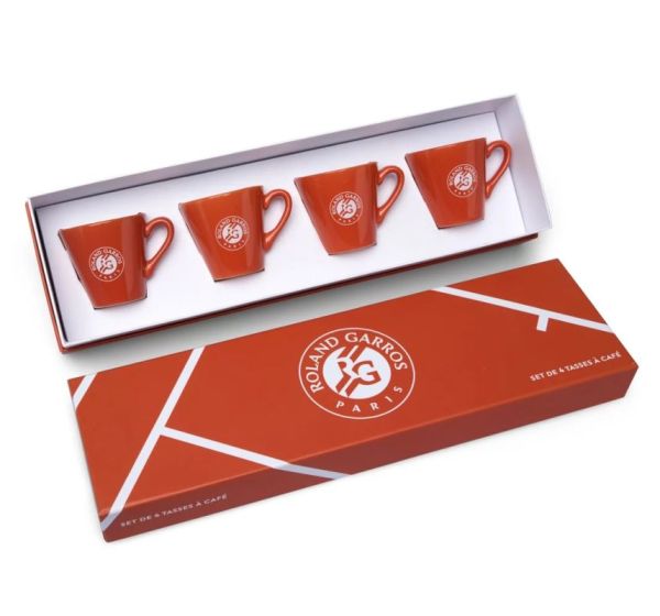 Gadget Roland Garros Box Of 4 Cups - Orange