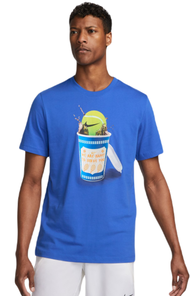 Herren Tennis-T-Shirt Nike Court Tennis T-Shirt - game royal