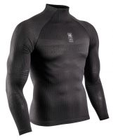 Îmbrăcăminte de compresie Compressport 3D Thermo 110g LS Tshirt - black