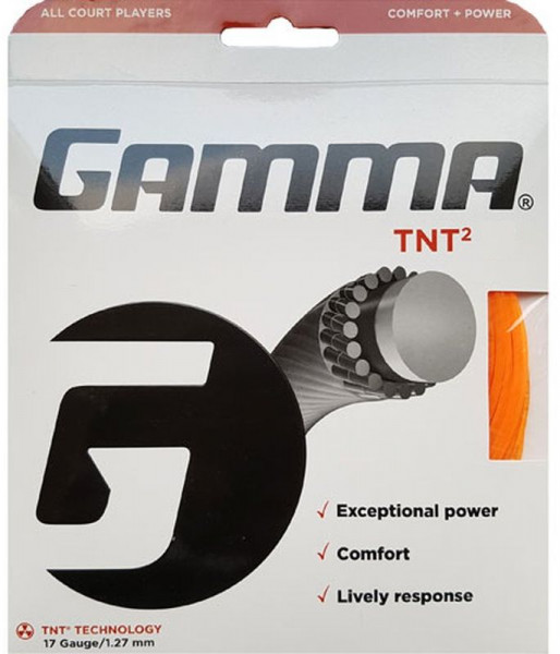 Tennis String Gamma TNT2 (12,2 m) - orange