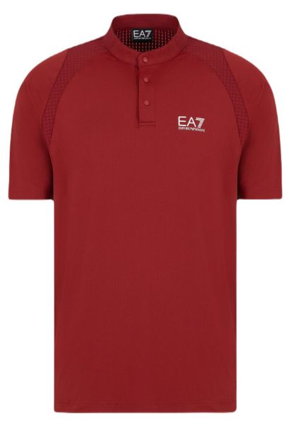 Herren Tennispoloshirt EA7 Man Jersey - Rot