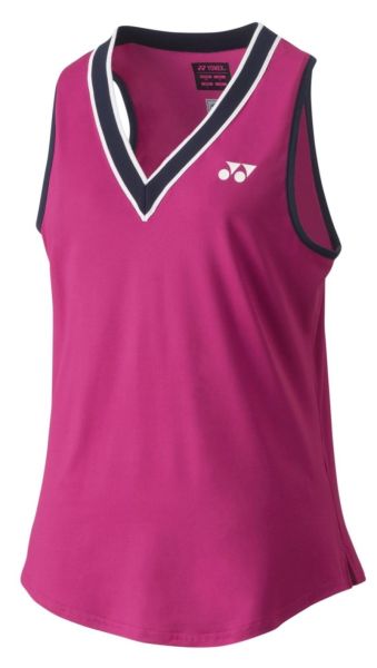 Ženska majica bez rukava Yonex Roland Garros Fitted Tank Top - rose pink