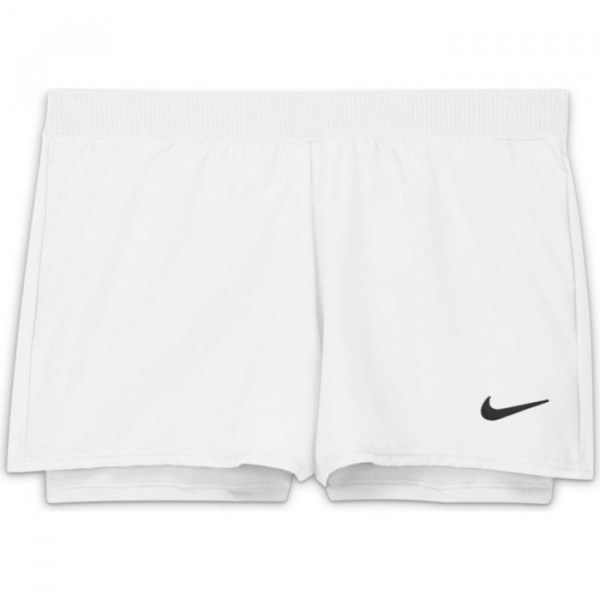 Tüdrukute šortsid Nike Court Dri-Fit Victory Short G - white/black