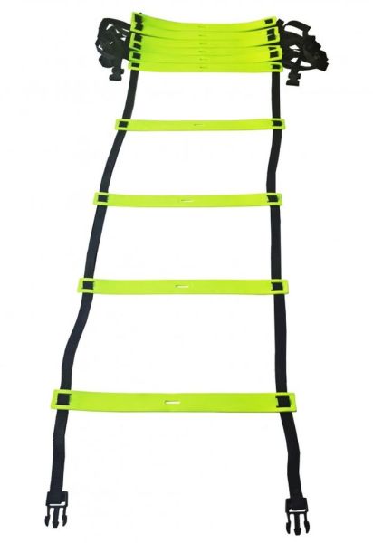 Ljestve za vježbanje Pro's Pro Agility Ladder Indoor (4m) - Zeleni