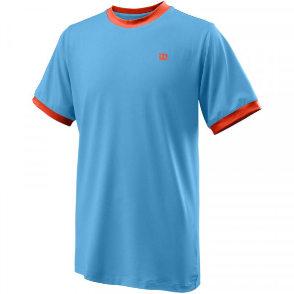 Wilson Boys B Team Striped Crew Short Sleeve Tennis T-Shirt