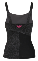Ženska majica bez rukava EA7 Woman Jersey Sport Top - black python Ženska majica bez rukava EA7 Woman Jersey Sport Top - black python