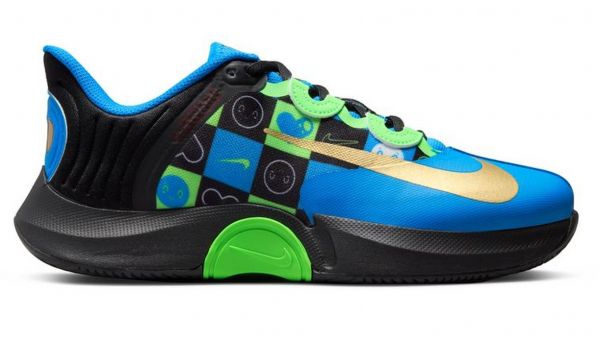 Sieviešu tenisa apavi Nike Air Zoom GP Turbo Clay Osaka - photo blue/metallic gold/black