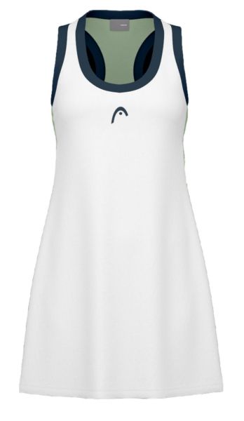 Ženska teniska haljina Head Play Tech Dress - white/celery green
