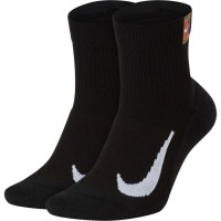 Chaussettes de tennis Nike Multiplier Max Ankle 2P - black/black