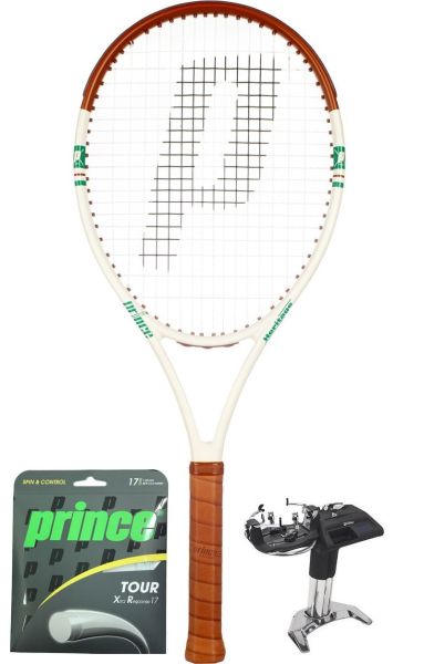 Ρακέτα τένις Prince Heritage 280g + xορδή + πλέξιμο ρακέτας