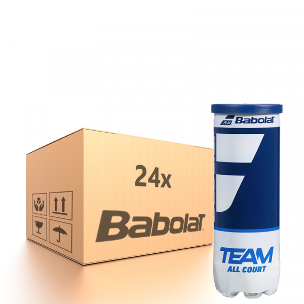 Tenisa bumbiņas kartona kastēs Babolat Team All Court - 24 x 3B
